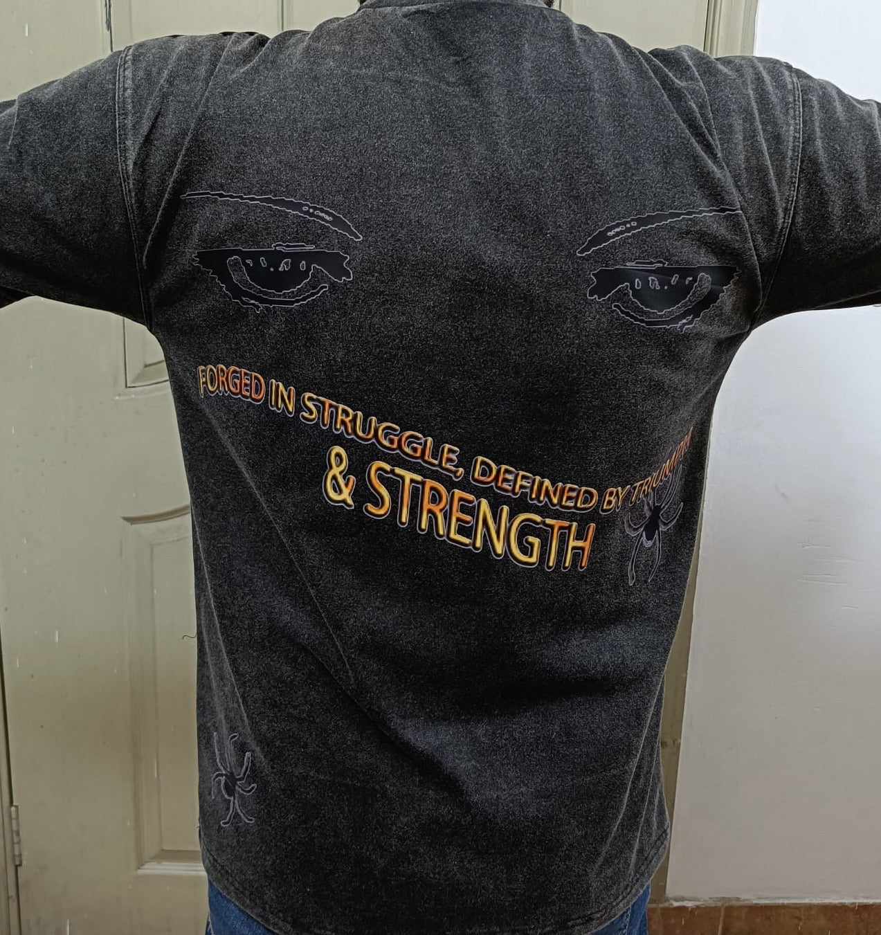 Redemption Fight Your Past Acid Wash Tshirt