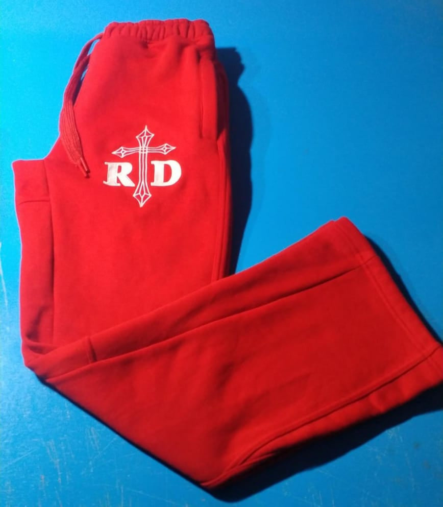 * Red Redemption Flared Tracksuit