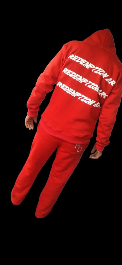 * Red Redemption Flared Tracksuit