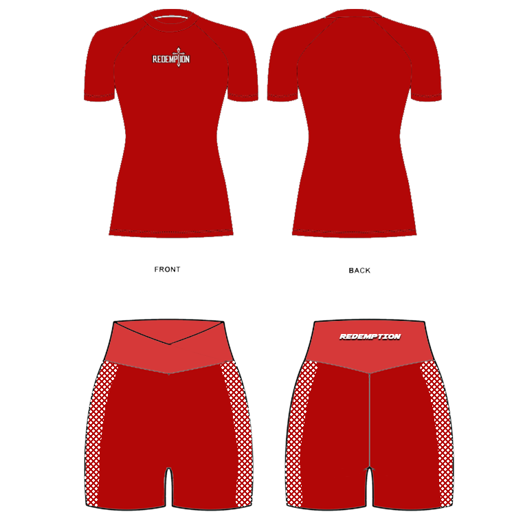 Womes 2 Piece Red Set