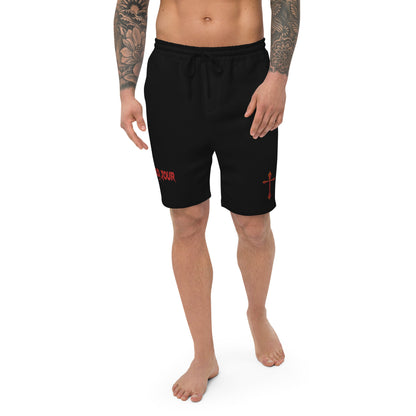 Redemption Cross Embroidered Stitching Shorts