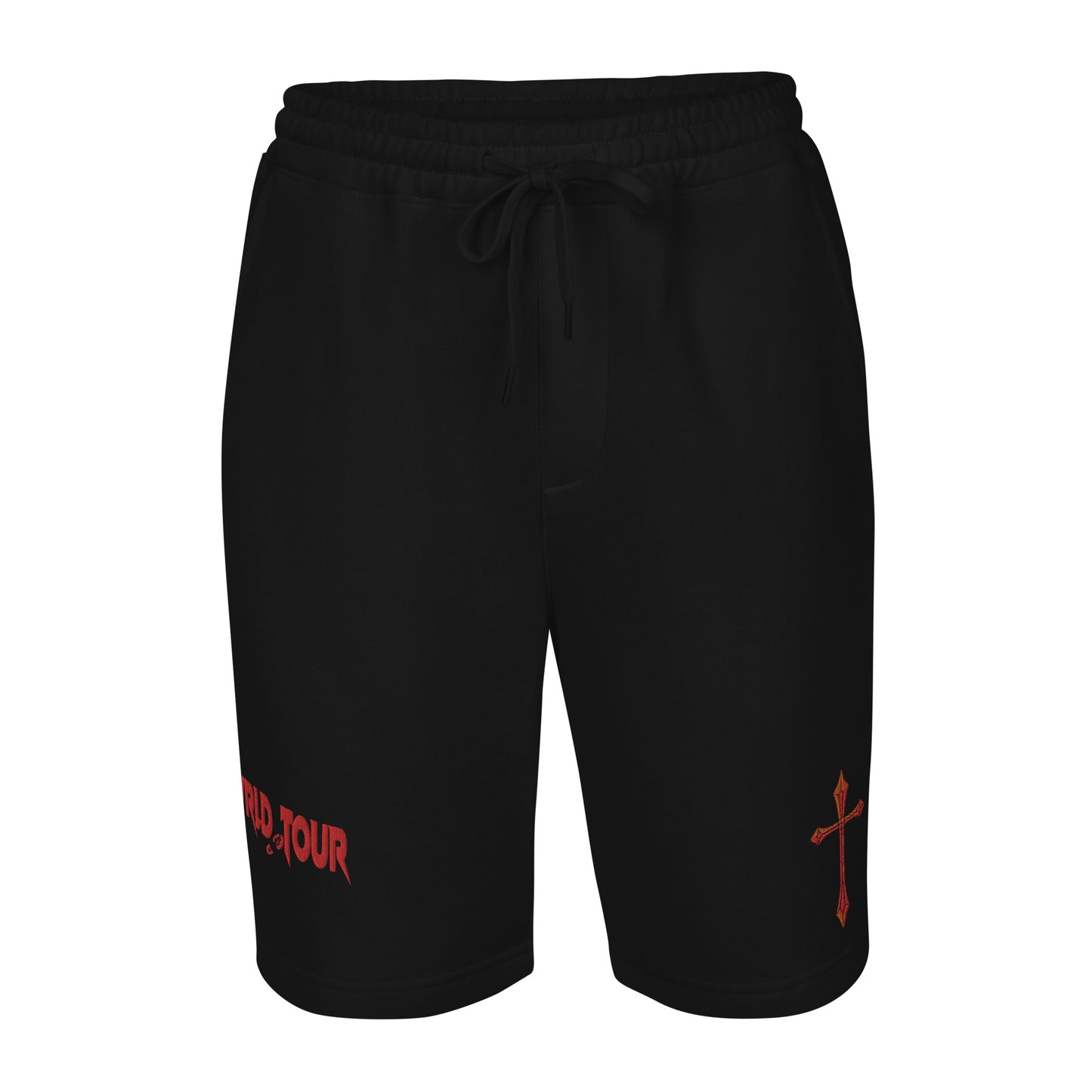 Redemption Cross Embroidered Stitching Shorts