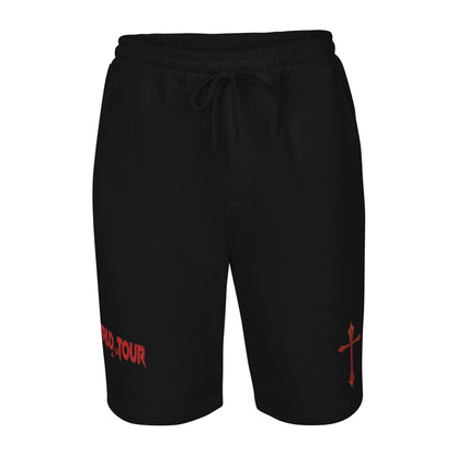 Redemption Cross Embroidered Stitching Shorts